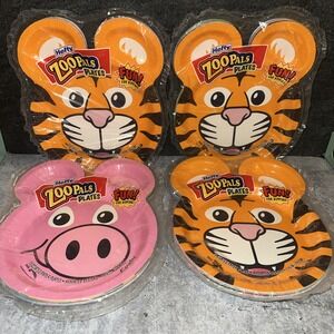 4 Packs 60 Plates Hefty Zoo Pals Party Edition Paper Plates 2023 BRAND NEW -